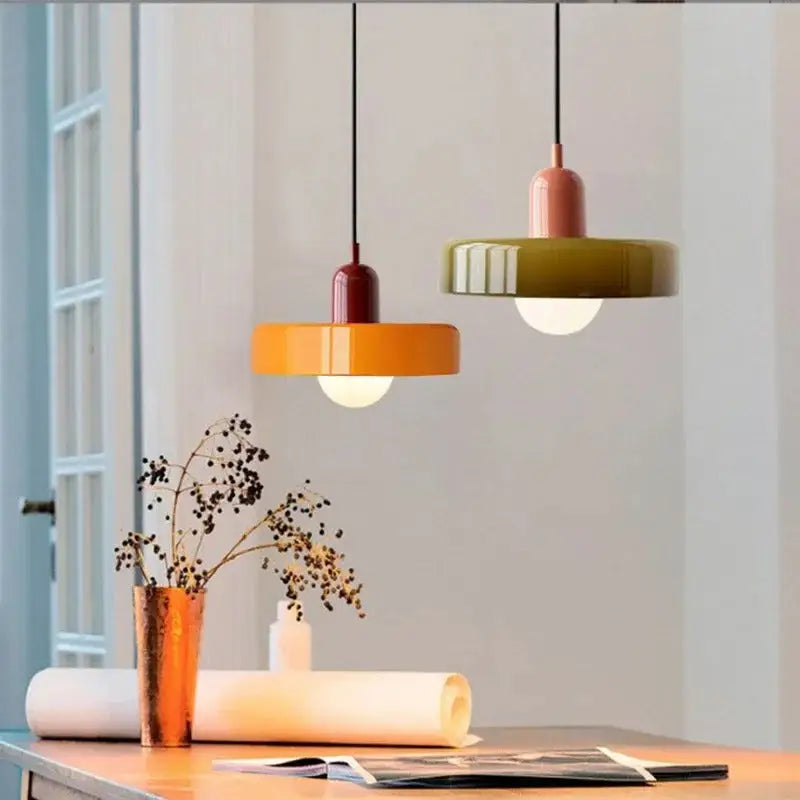 Glass Pendant Lighting Bauhaus Style