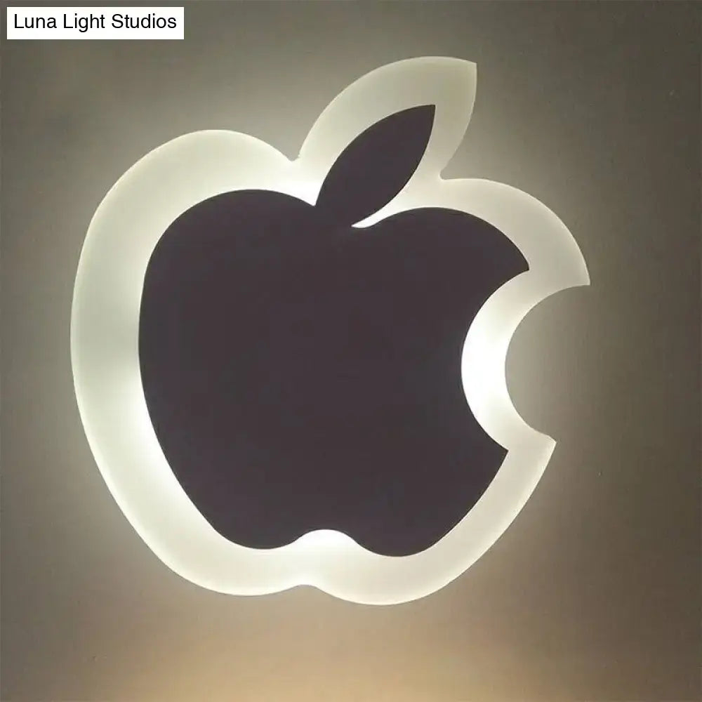 Gold & brown crescent led wall light – children’s bedroom sconce