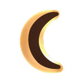 Gold & brown crescent led wall light – children’s bedroom sconce