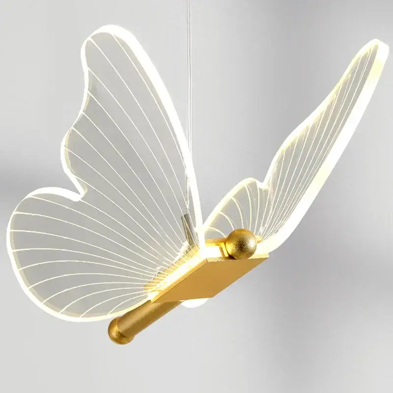 Gold butterfly chandelier living room pendant light