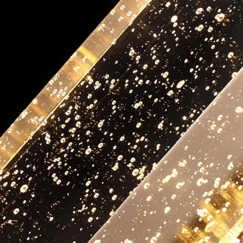 Gold textured bubble glass led wall lamp bedroom sconce