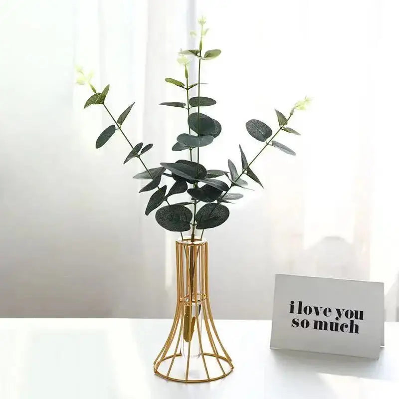 Gold Vase Modern Desk Decoration