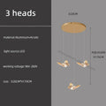 Golden butterfly pendant light butterfly chandelier staircase living room