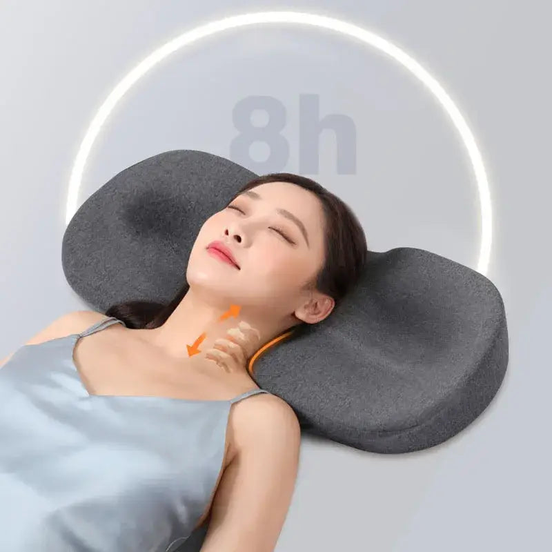 Gray butterfly memory foam cervical support pillow bedroom orthopaedic