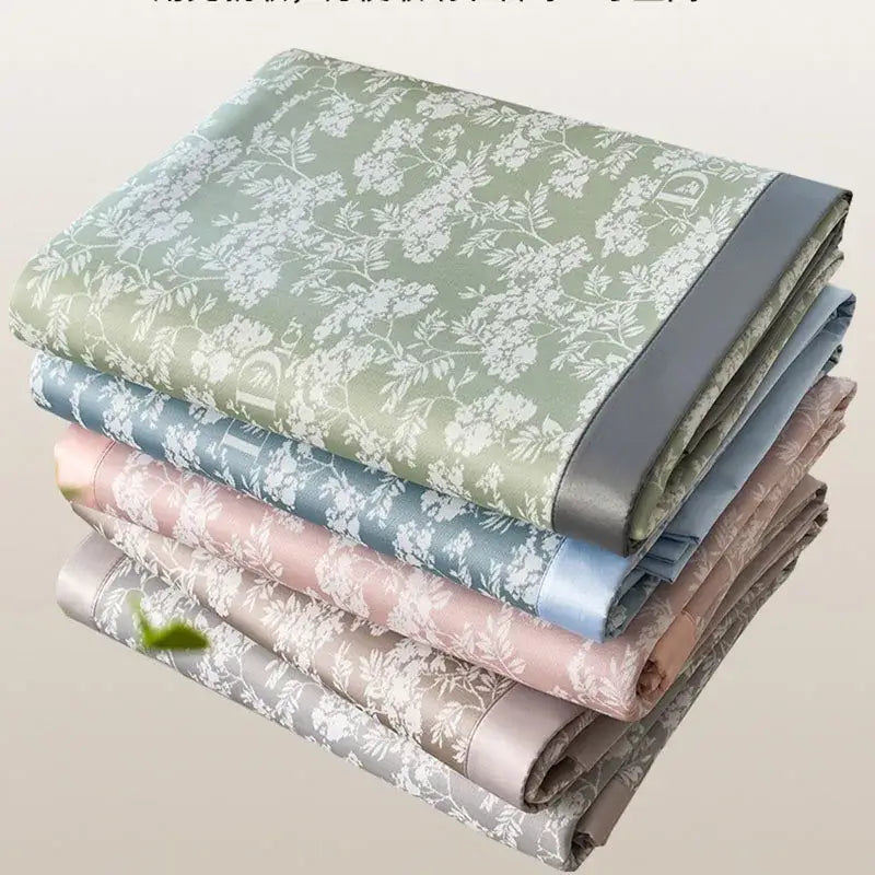 Gray & lavender branch pattern bed mat set bedroom cooling mattress