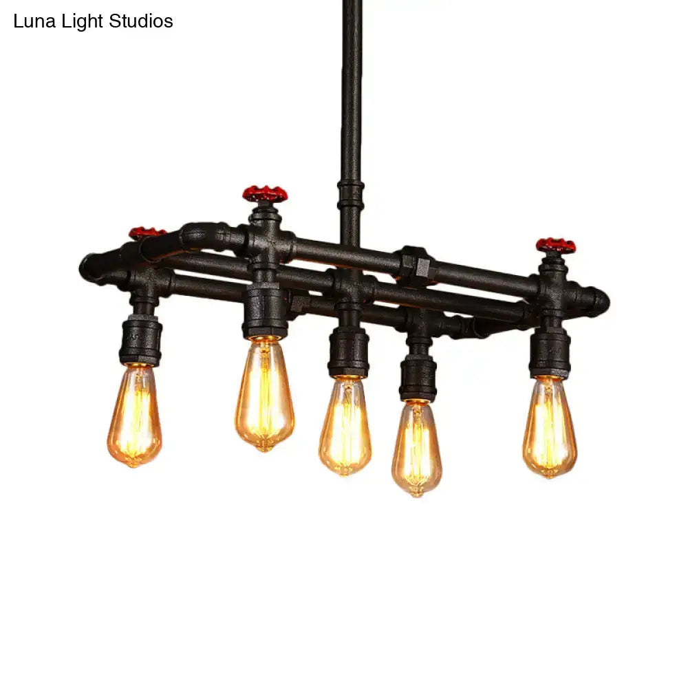 Hanging Ceiling Light 4/5-Light Rectangle
