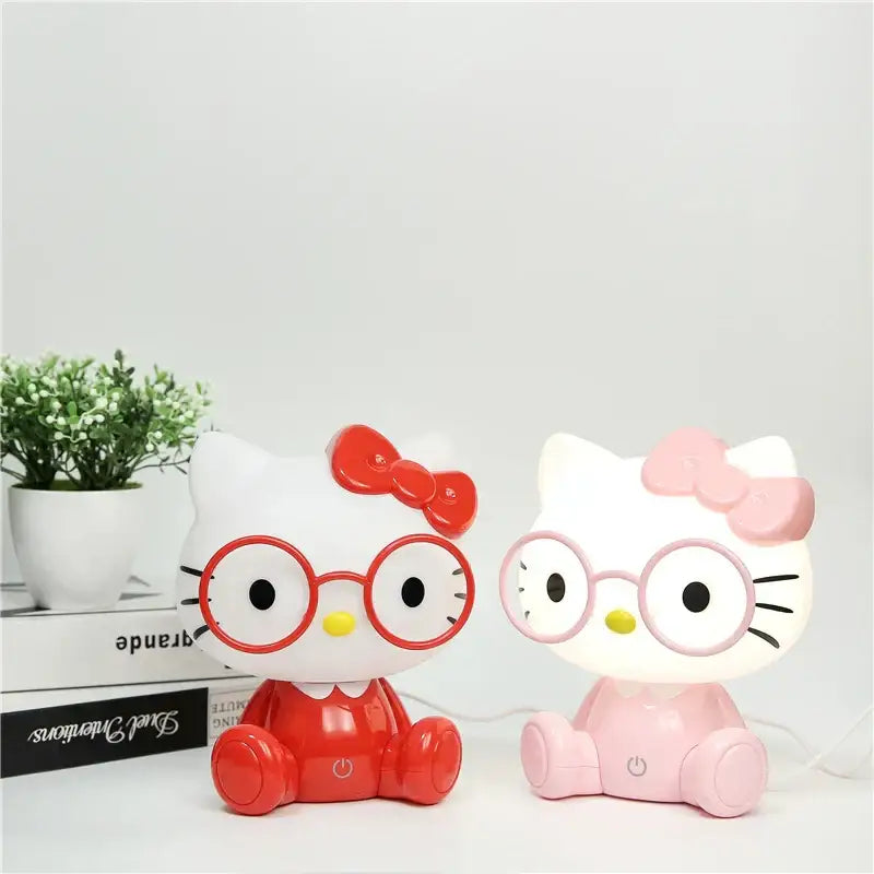 Hello kitty red & pink cartoon animal night light bedroom lamp