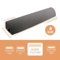 Hexagonal gray headboard pillow wedge bedroom storage pocket
