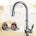High arch gold brass kitchen faucet with pull out sprayer