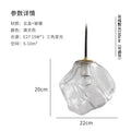 Ice Cube Lava FRP Pendant Light, Adjustable 3-Color