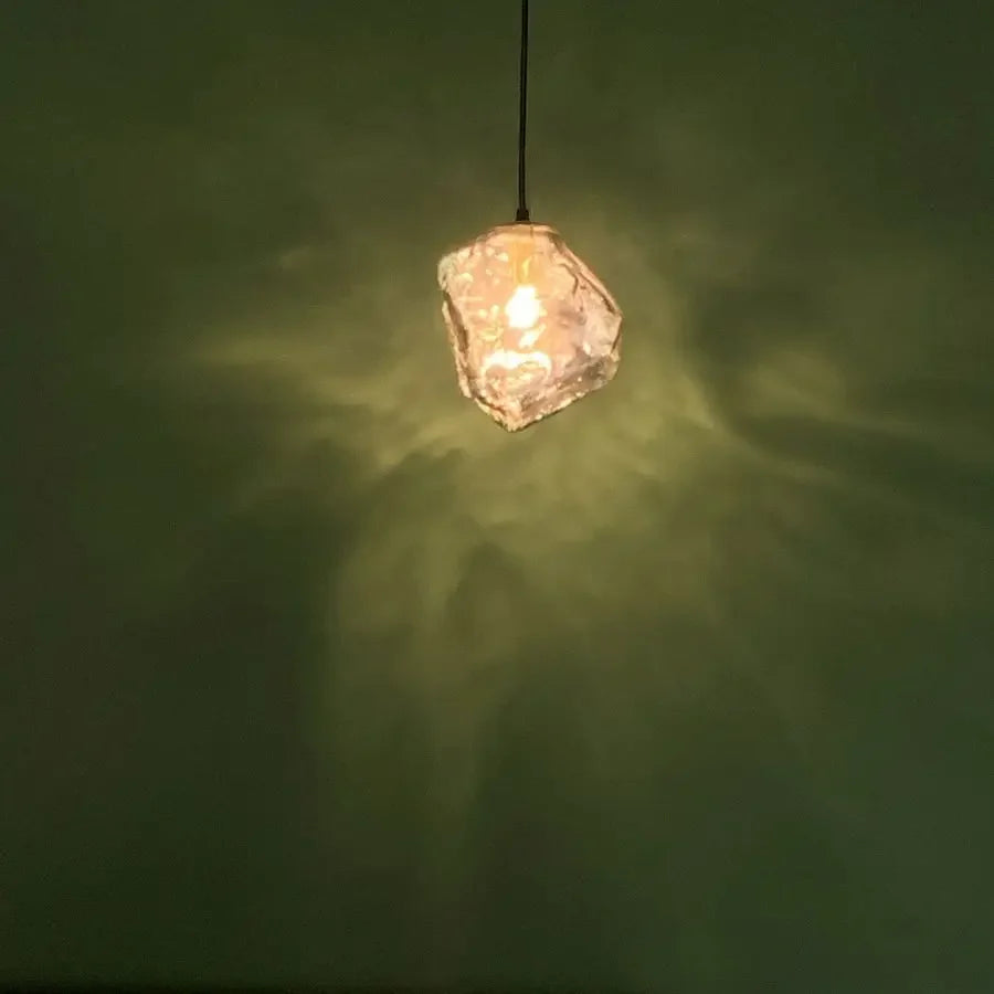 Ice Cube Lava FRP Pendant Light, Adjustable 3-Color