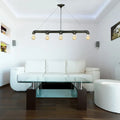 Industrial black and antique brass ceiling light living room chandelier