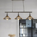 Industrial black & gold metal pendant dining room light e26 e27