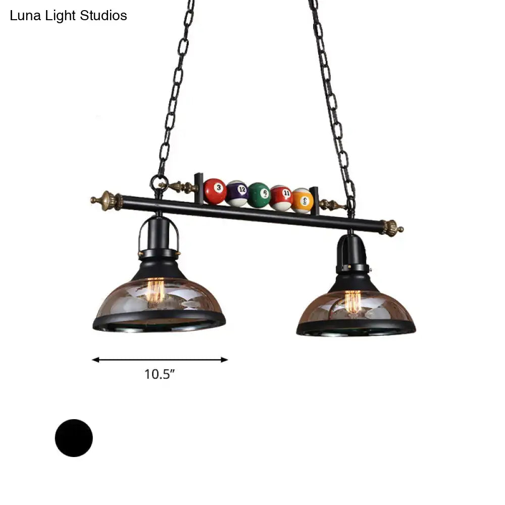 Industrial black island pendant light kit – kitchen billiard light