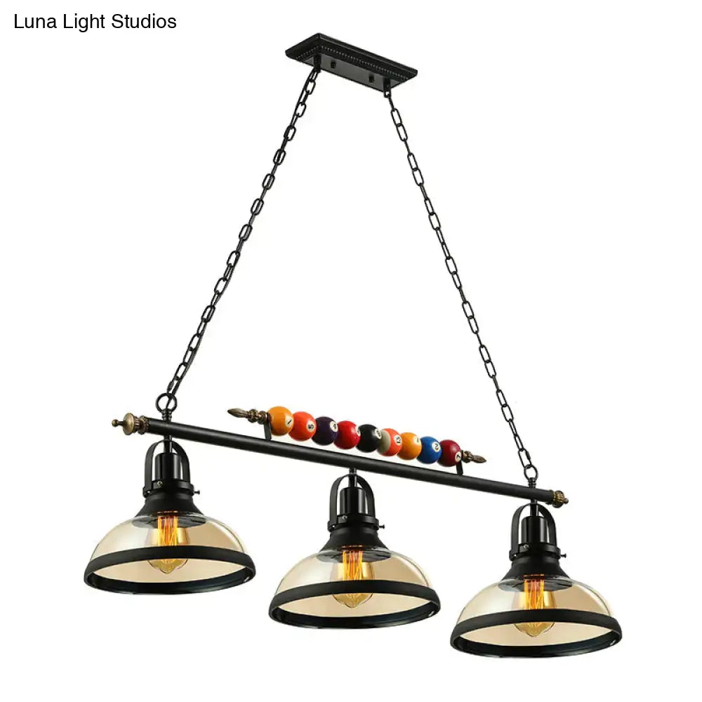 Industrial black island pendant light kit – kitchen billiard light