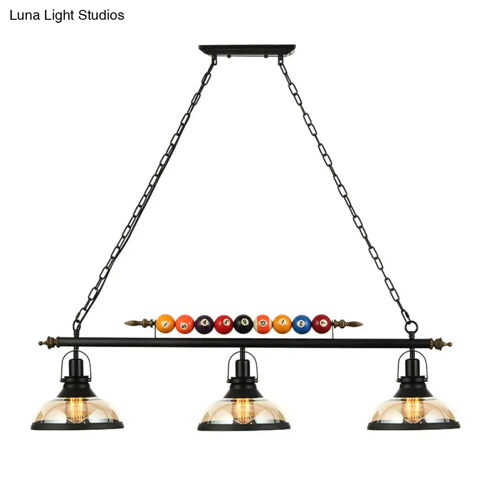 Industrial black island pendant light kit – kitchen billiard light