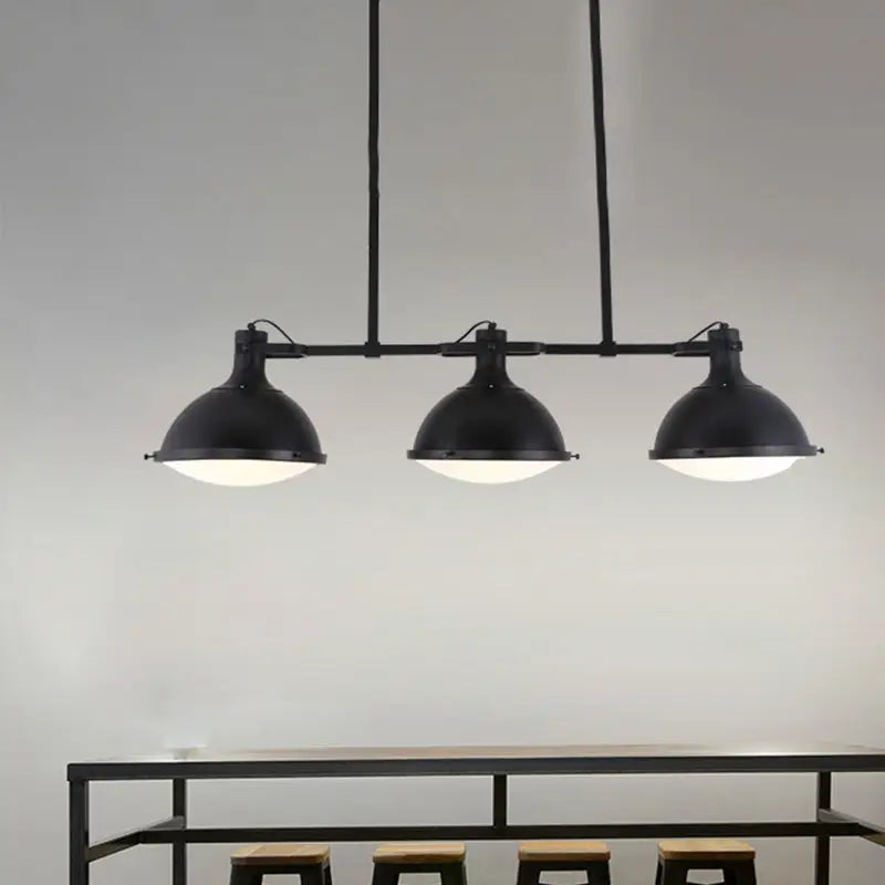 Industrial black & white metal ceiling lamp kitchen pendant light