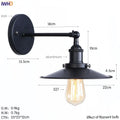 Industrial brass edison wall light bathroom adjustable sconce