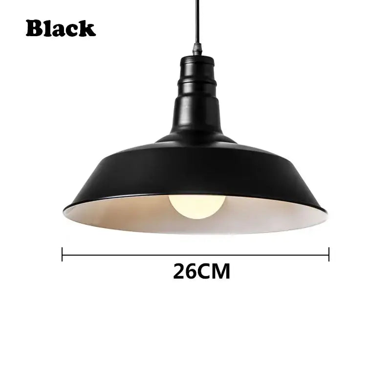Industrial colorful led e27 pendant light for study room