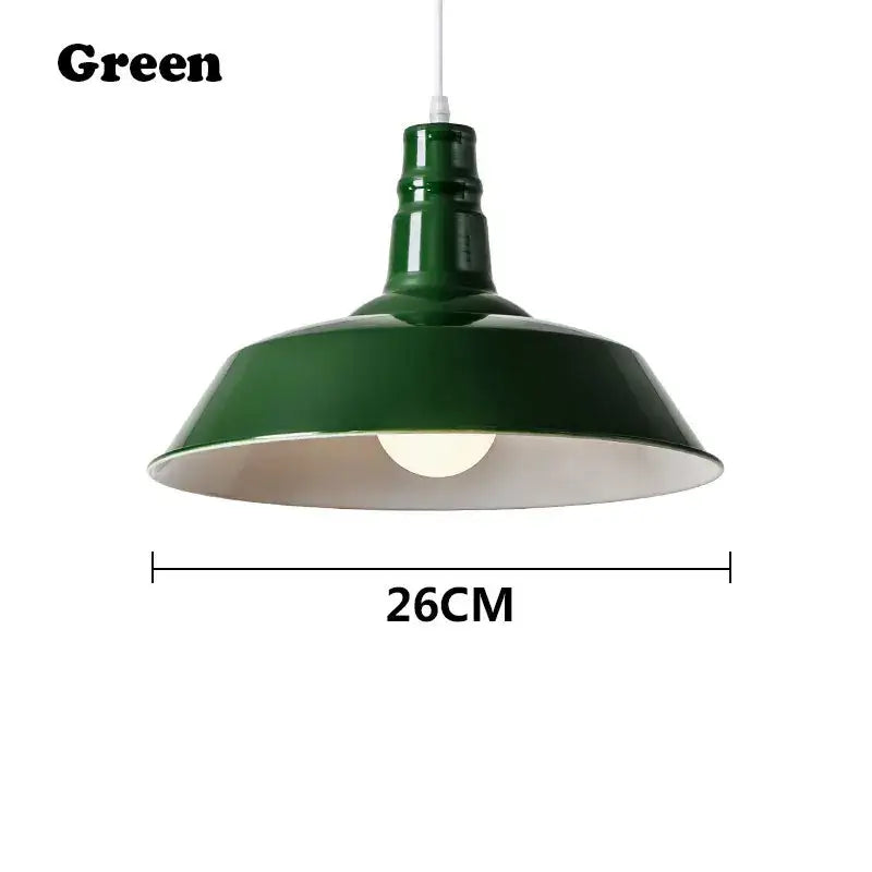 Industrial colorful led e27 pendant light for study room