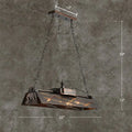 Industrial rustic metal shade prism island pendant dining room light