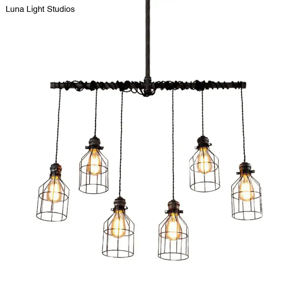 Industrial Silver Pendant Light Fixture