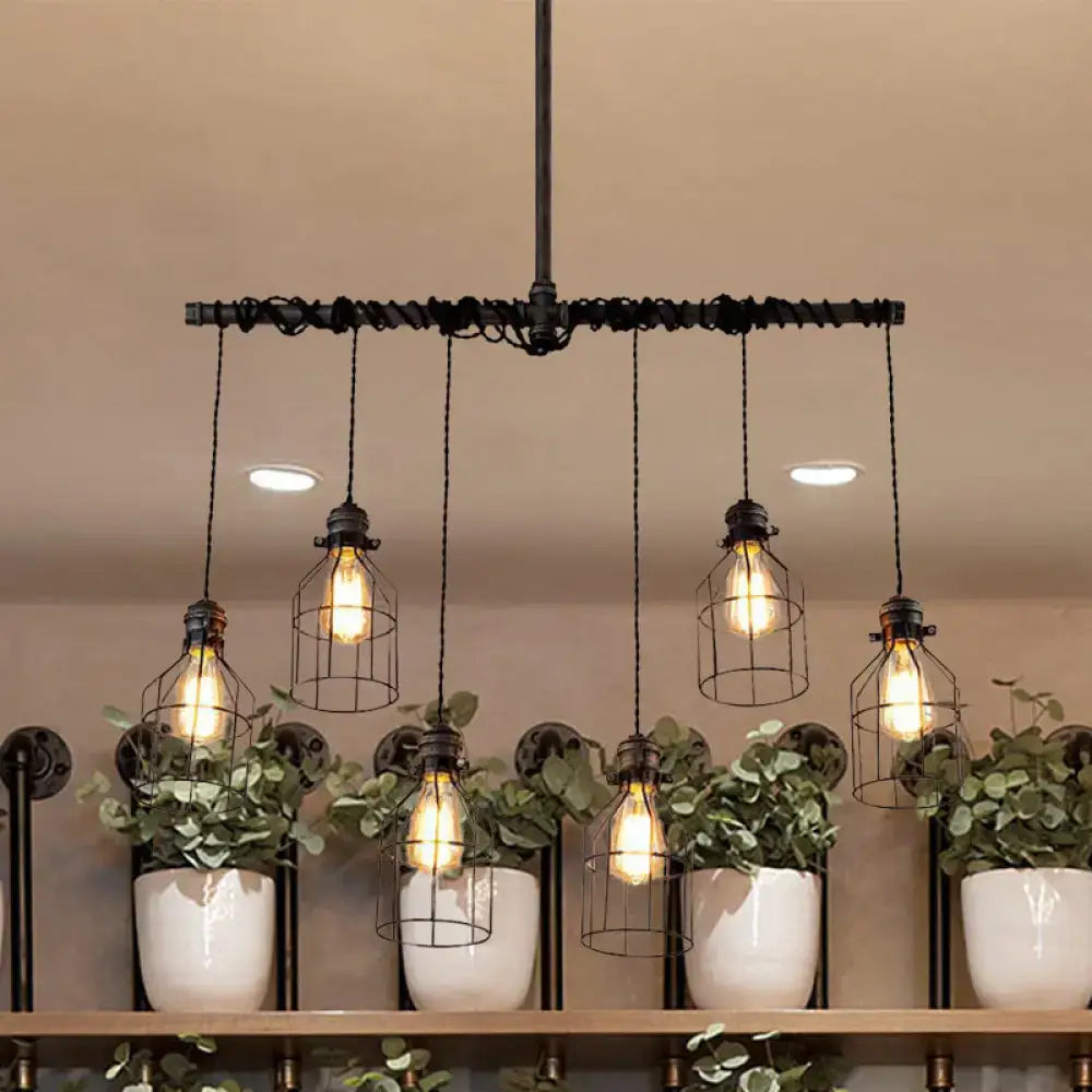 Industrial Silver Pendant Light Fixture