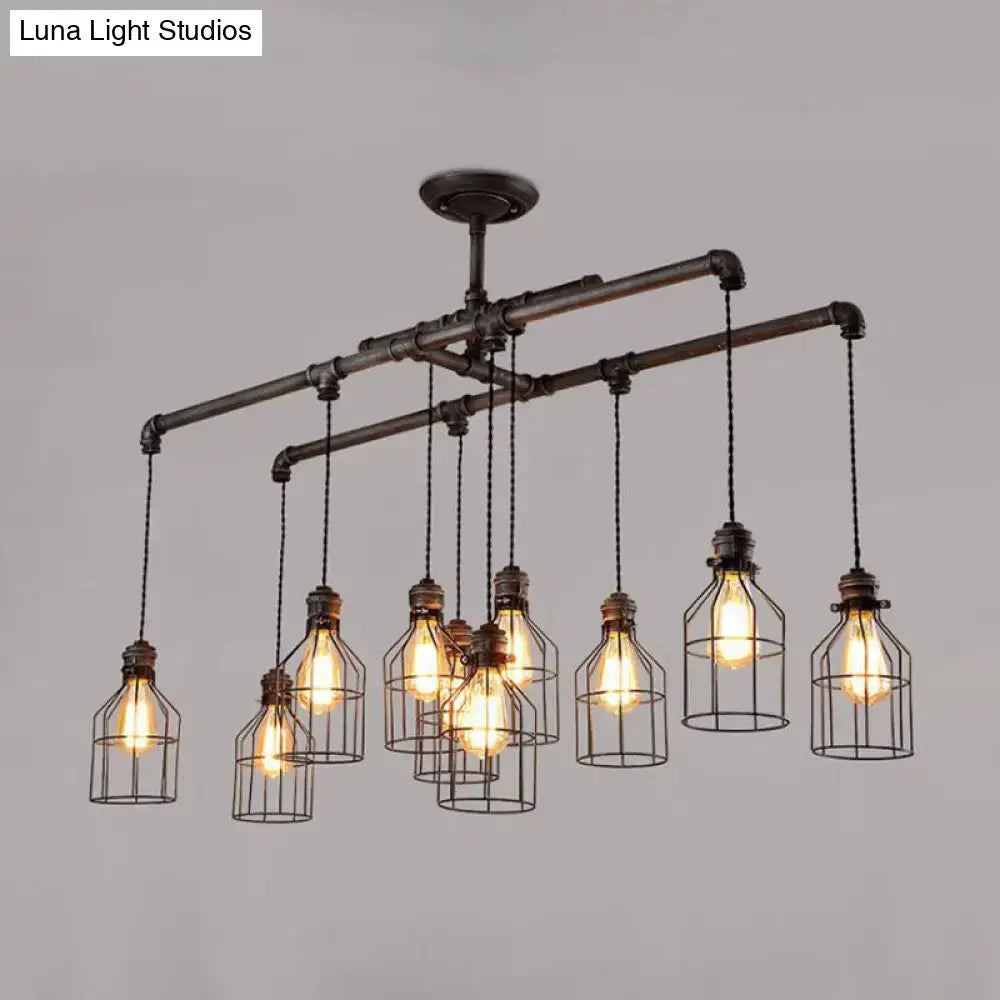 Industrial Silver Pendant Light Fixture