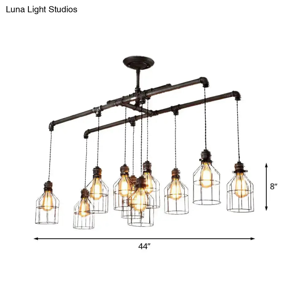 Industrial Silver Pendant Light Fixture