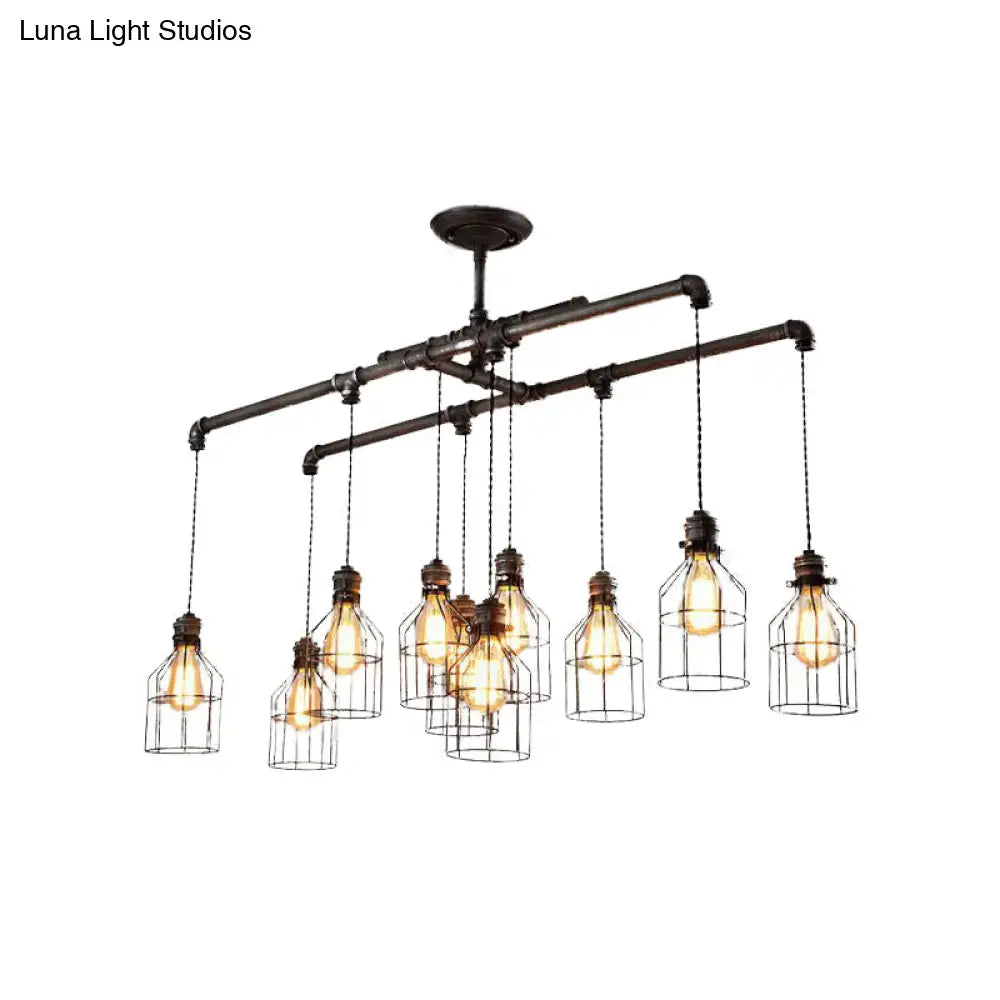 Industrial Silver Pendant Light Fixture