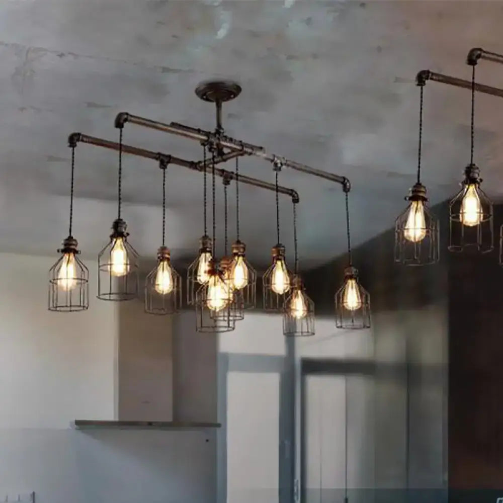 Industrial Silver Pendant Light Fixture