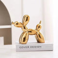 Iridescent glossy balloon dog ceramic sculpture living room decor