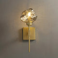 DecorBites™ Irregular Shade Wall Sconce - Modern Indoor Light Fixture with Amber/Smoke Gray Glass – 1 Head Lamp for Living Room
