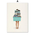 Laundry Wall Art Girl Nordic Print