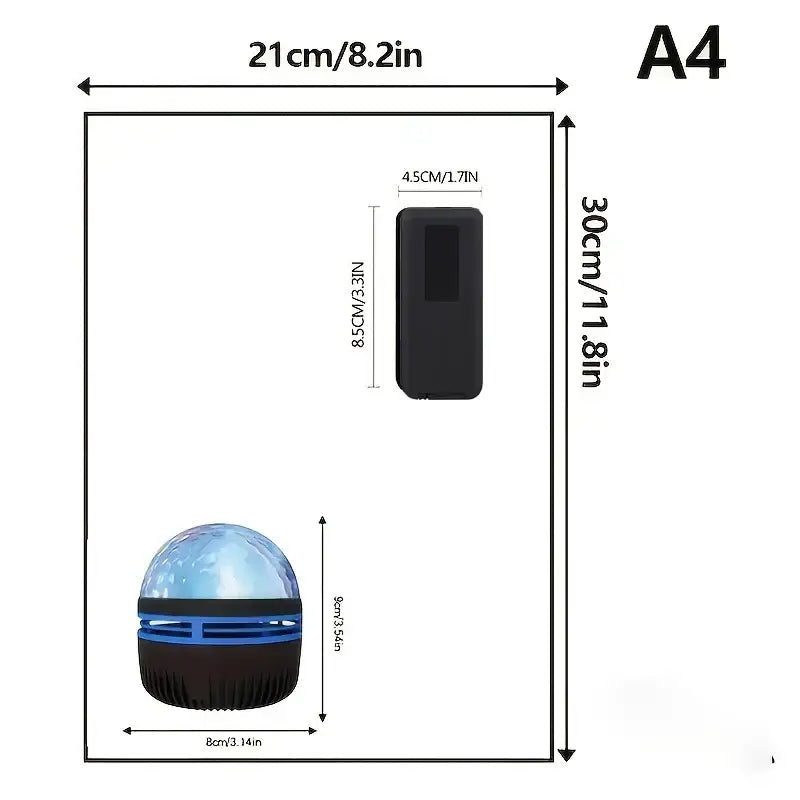 LED Galaxy Star Projector Light Remote