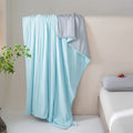 Light blue cool fiber summer blanket bedroom cooling quilt