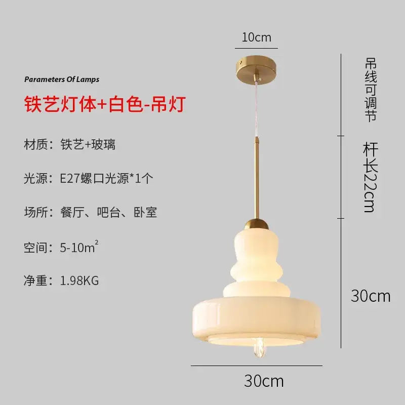 Lime green glass gourd pendant lights for kitchen dining room