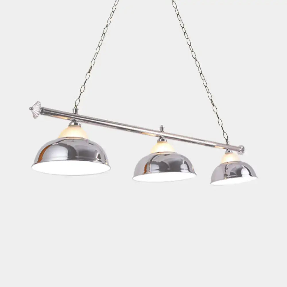 Loft chrome double bubble pendant light for dining room