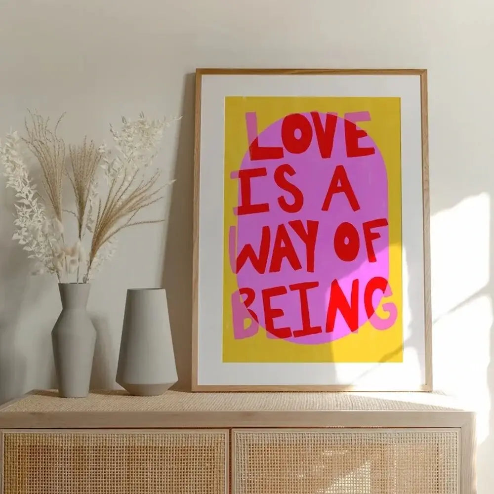 Love Quote Wall Art Canvas