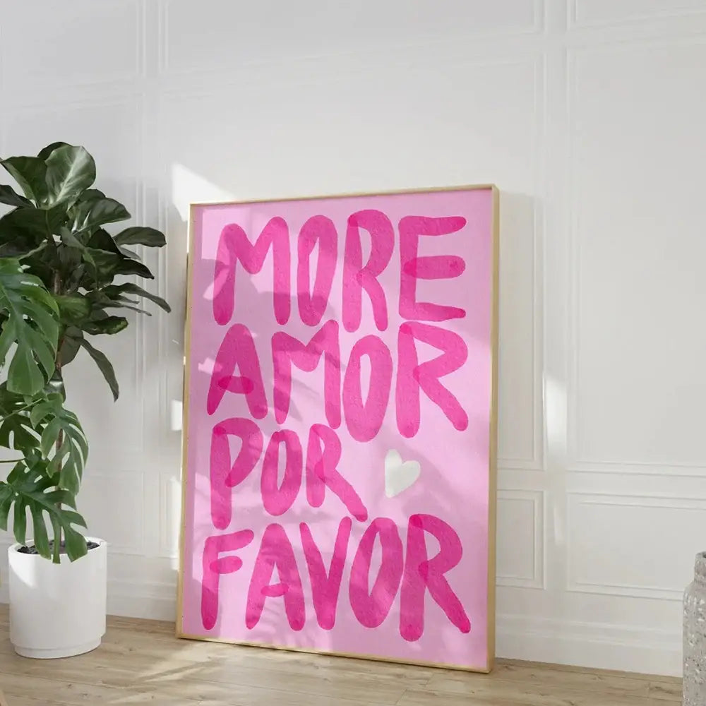 Love Quote Wall Art Canvas