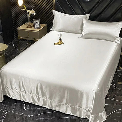 DecorBites™ Luxurious Mulberry Silk Bedding Set with Satin Finish