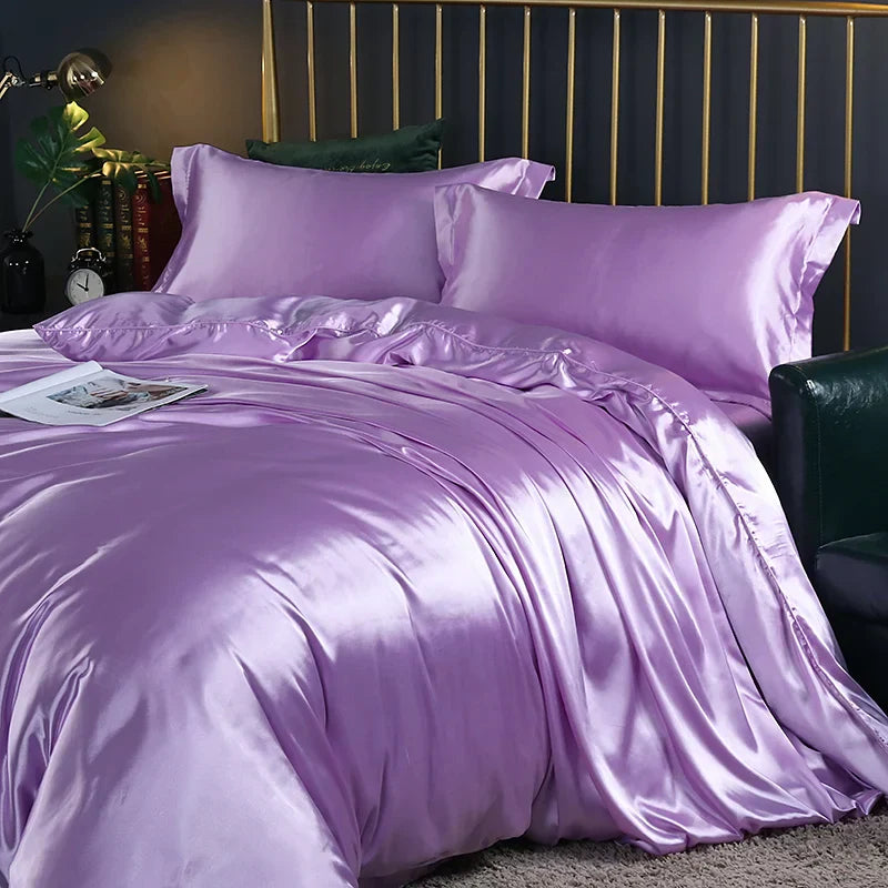 DecorBites™ Luxurious Silk Bedding Set - King/Queen/Twin Sizes