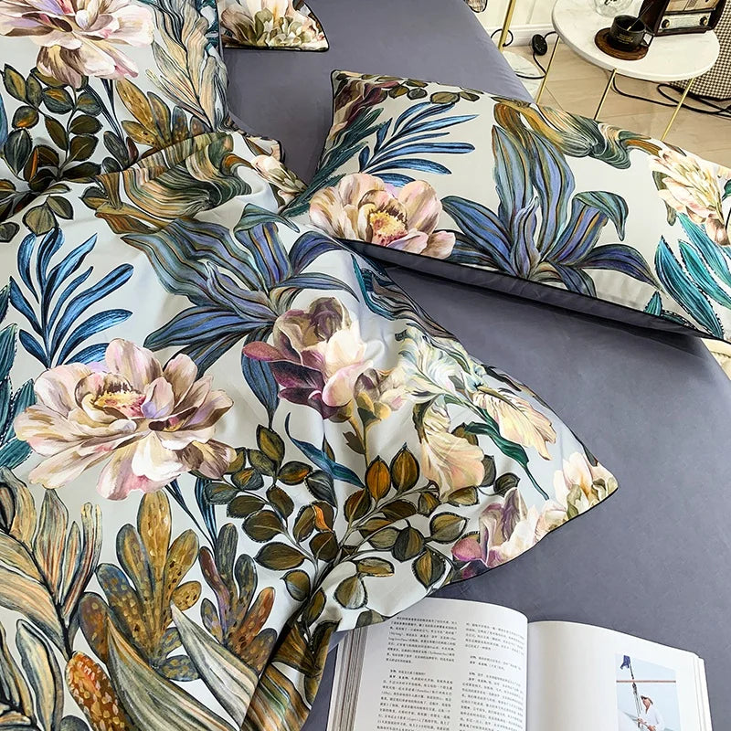 DecorBites™ Luxury Egyptian Cotton Flamingo Bedding Set - Queen/King