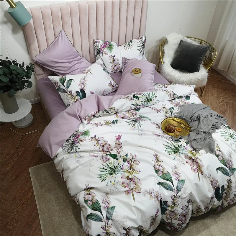 DecorBites™ Luxury Egyptian Cotton Flamingo Bedding Set - Queen/King