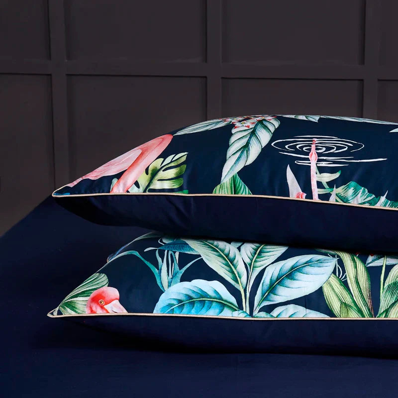 DecorBites™ Luxury Egyptian Cotton Flamingo Bedding Set - Queen/King