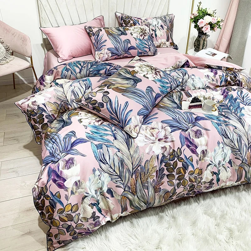 DecorBites™ Luxury Egyptian Cotton Flamingo Bedding Set - Queen/King
