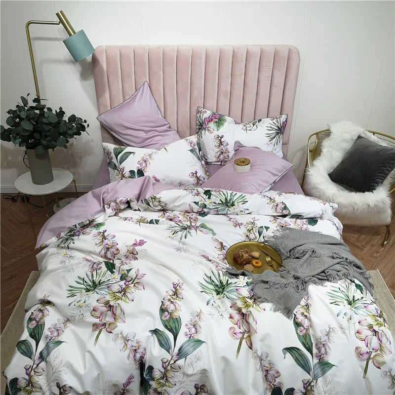 DecorBites™ Luxury Egyptian Cotton Flamingo Bedding Set - Queen/King