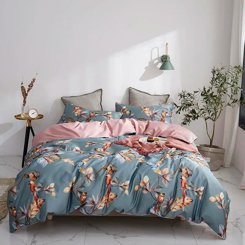 DecorBites™ Luxury Egyptian Cotton Flamingo Bedding Set - Queen/King