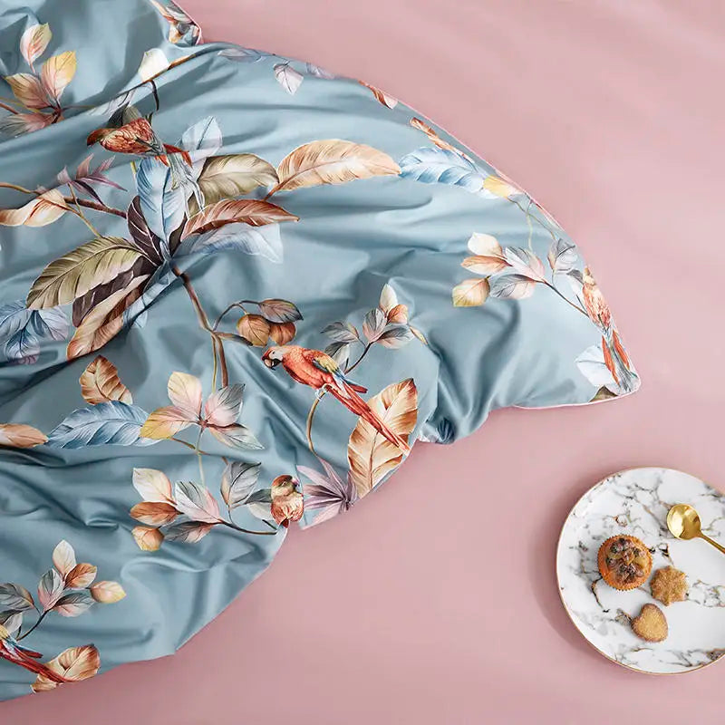 DecorBites™ Luxury Egyptian Cotton Flamingo Bedding Set - Queen/King