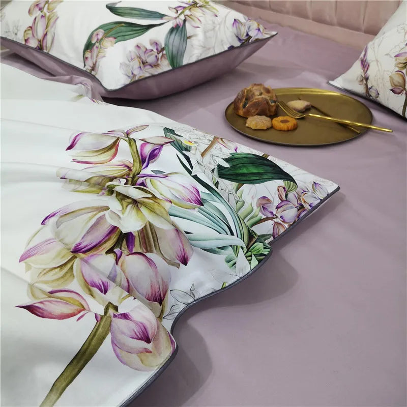 DecorBites™ Luxury Egyptian Cotton Flamingo Bedding Set - Queen/King
